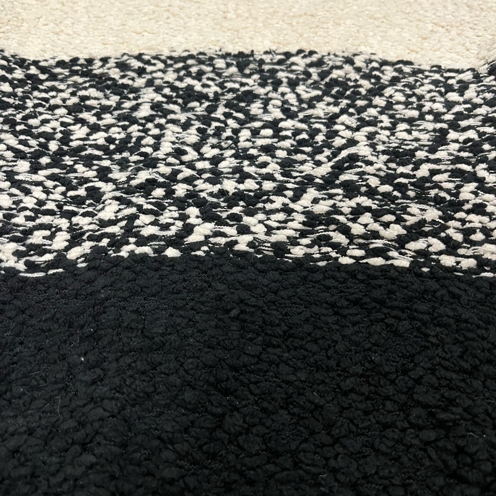 Mystree Cozy Sweater Black and White - Picture 5 of 6
